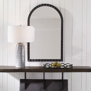 Dandridge Arch Mirror, Black - modern mirror with sleek design for contemporary interiors | Image 7 | InSTYLE Home & Rugs