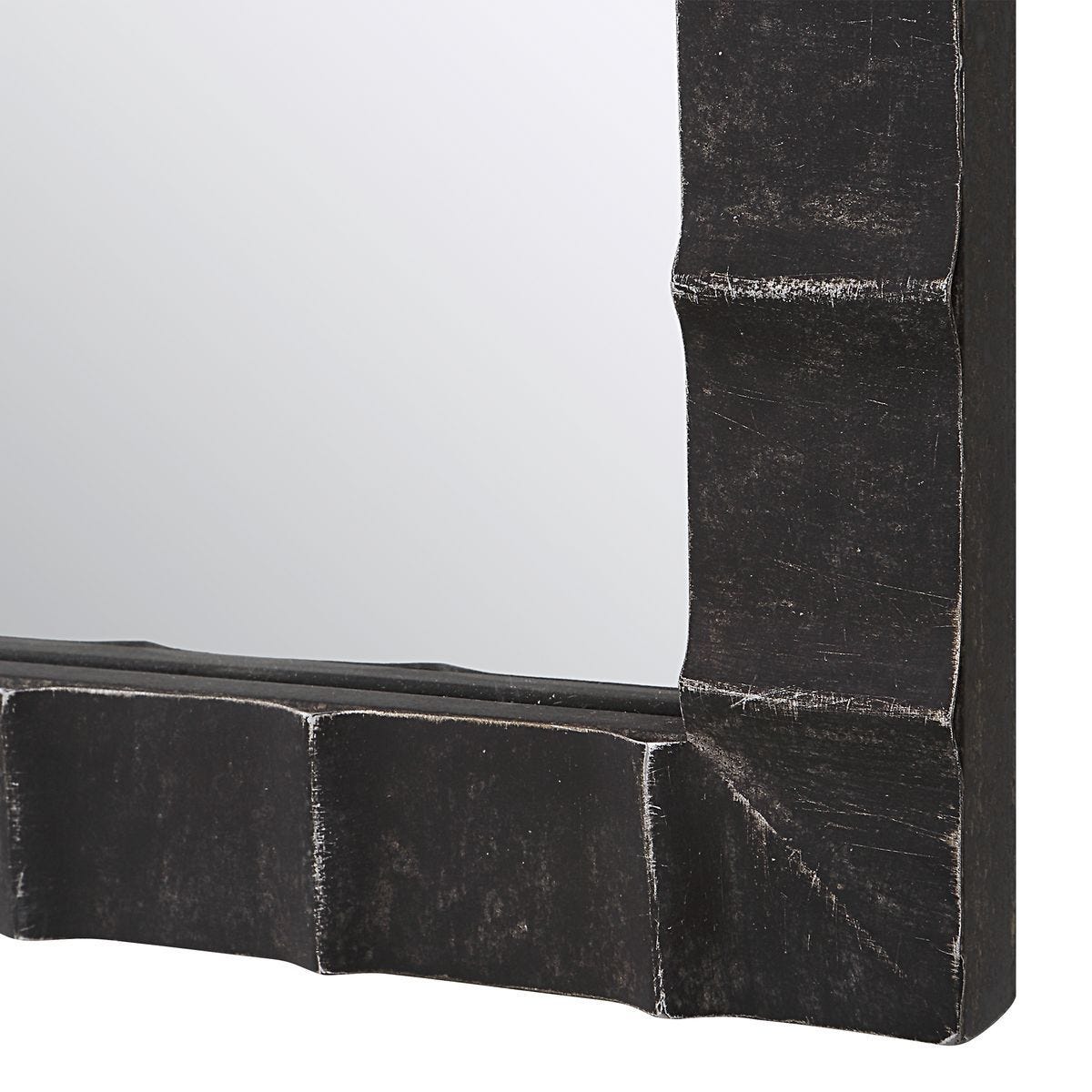 Dandridge Arch Mirror, Black - modern mirror with sleek design for contemporary interiors | Image 3 | InSTYLE Home & Rugs