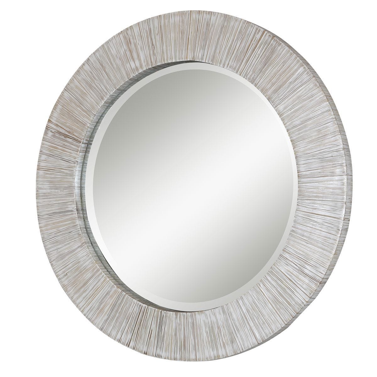 Repose Round Mirror - full-length mirror for creating the illusion of space and light | Image 3 | InSTYLE Home & Rugs