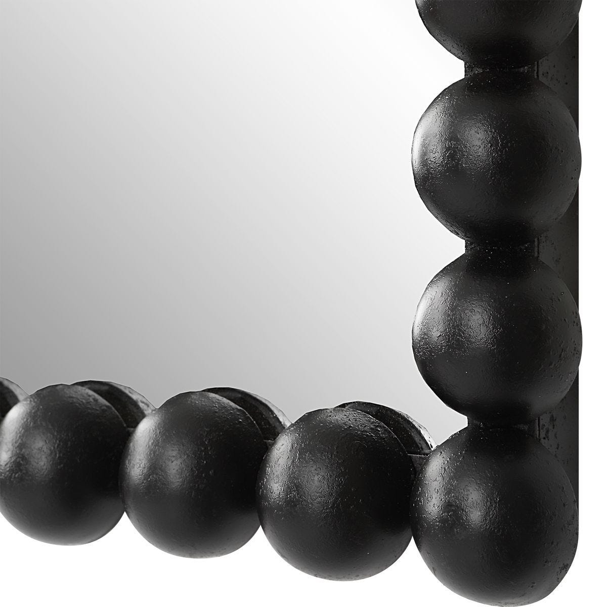 Serna Vanity Mirror, Black - elegant mirror for adding style and light to any room | Image 4 | InSTYLE Home & Rugs