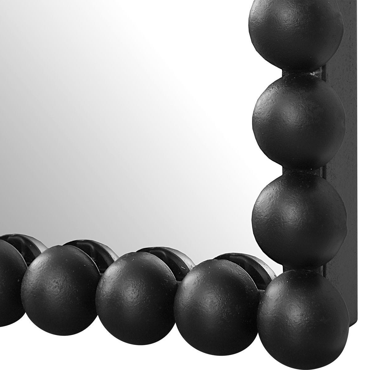 Serna Tall Mirror, Black - elegant mirror for adding style and light to any room | Image 4 | InSTYLE Home & Rugs