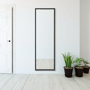 Serna Tall Mirror, Black - elegant mirror for adding style and light to any room | Image 1 | InSTYLE Home & Rugs