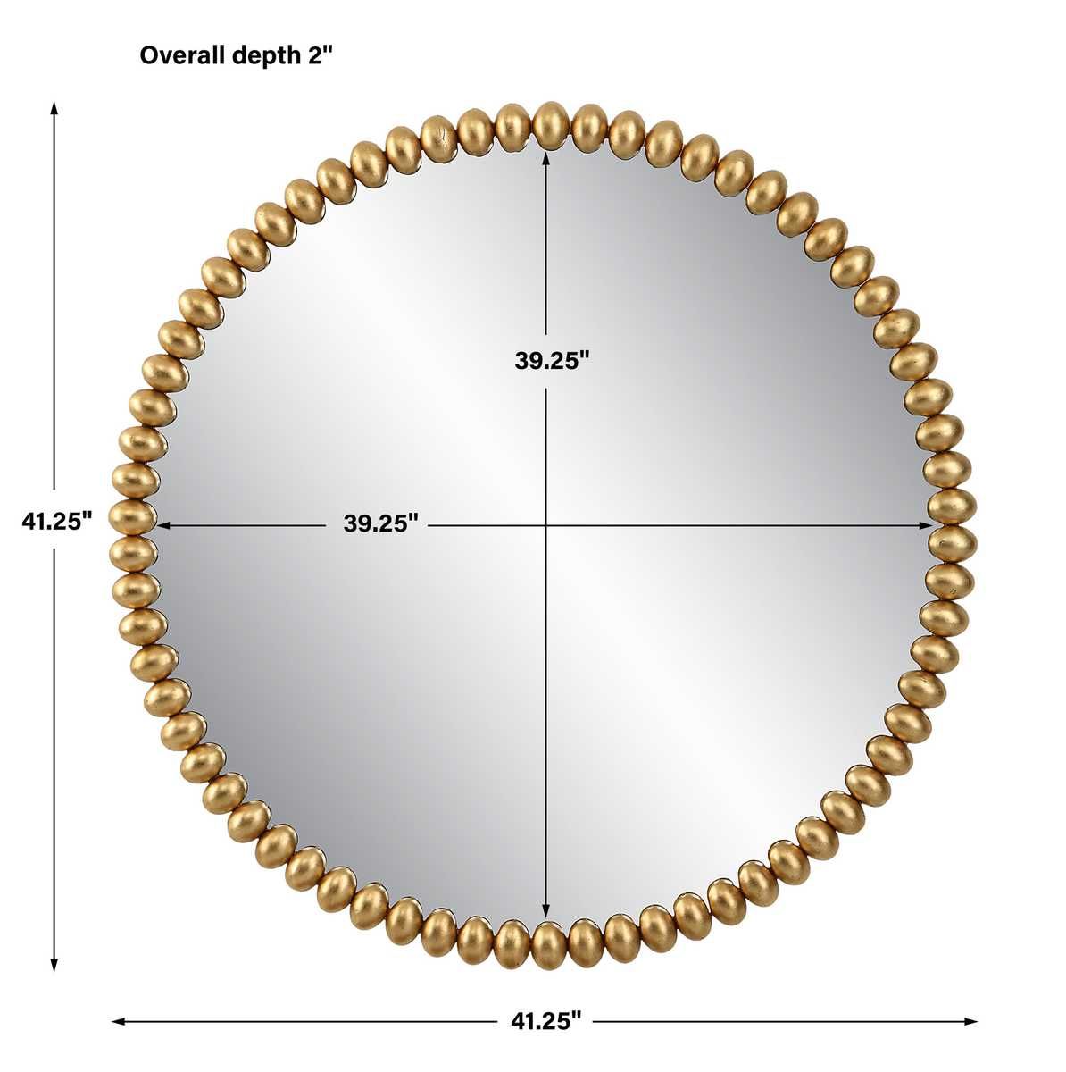 Byzantine Round Mirror - full-length mirror for creating the illusion of space and light | Image 4 | InSTYLE Home & Rugs