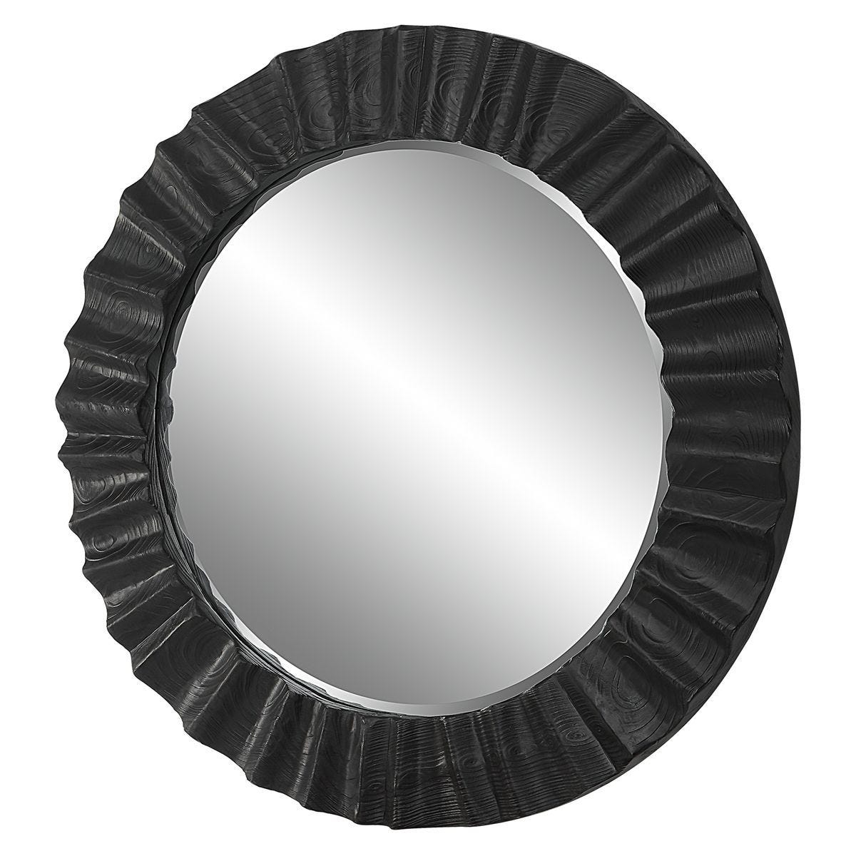 Caribou Round Mirror - full-length mirror for creating the illusion of space and light | Image 3 | InSTYLE Home & Rugs