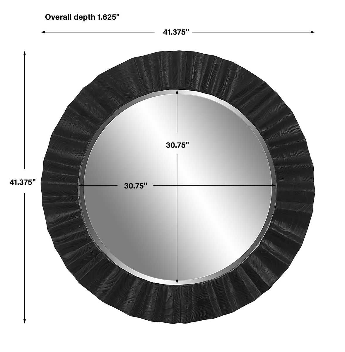 Caribou Round Mirror - full-length mirror for creating the illusion of space and light | Image 6 | InSTYLE Home & Rugs