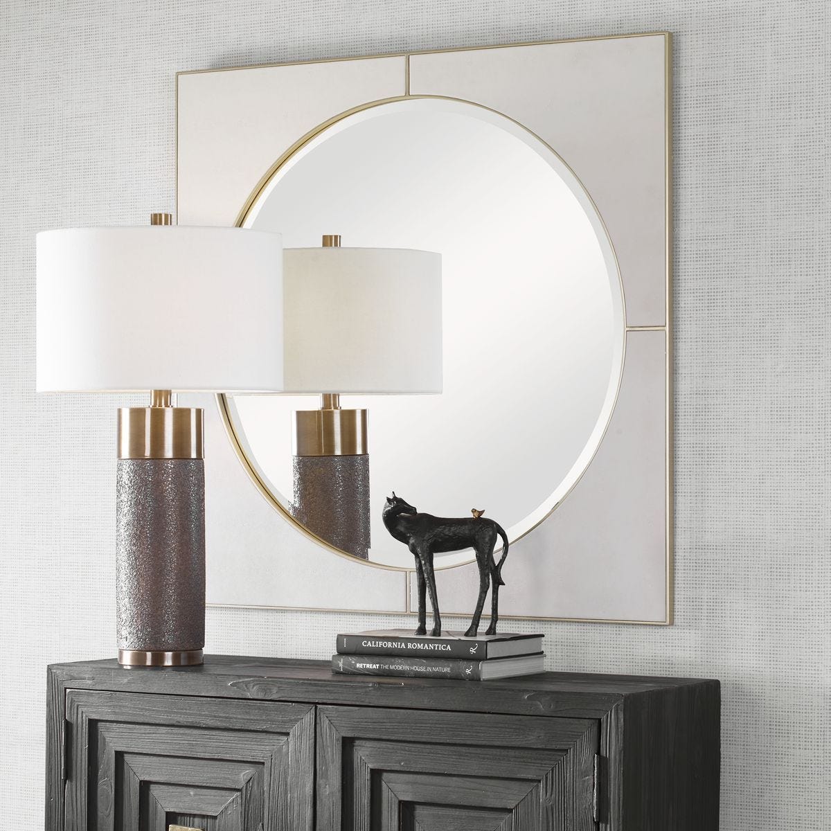CYPRUS SQUARE MIRROR - elegant mirror for adding style and light to any room | Image 1 | InSTYLE Home & Rugs
