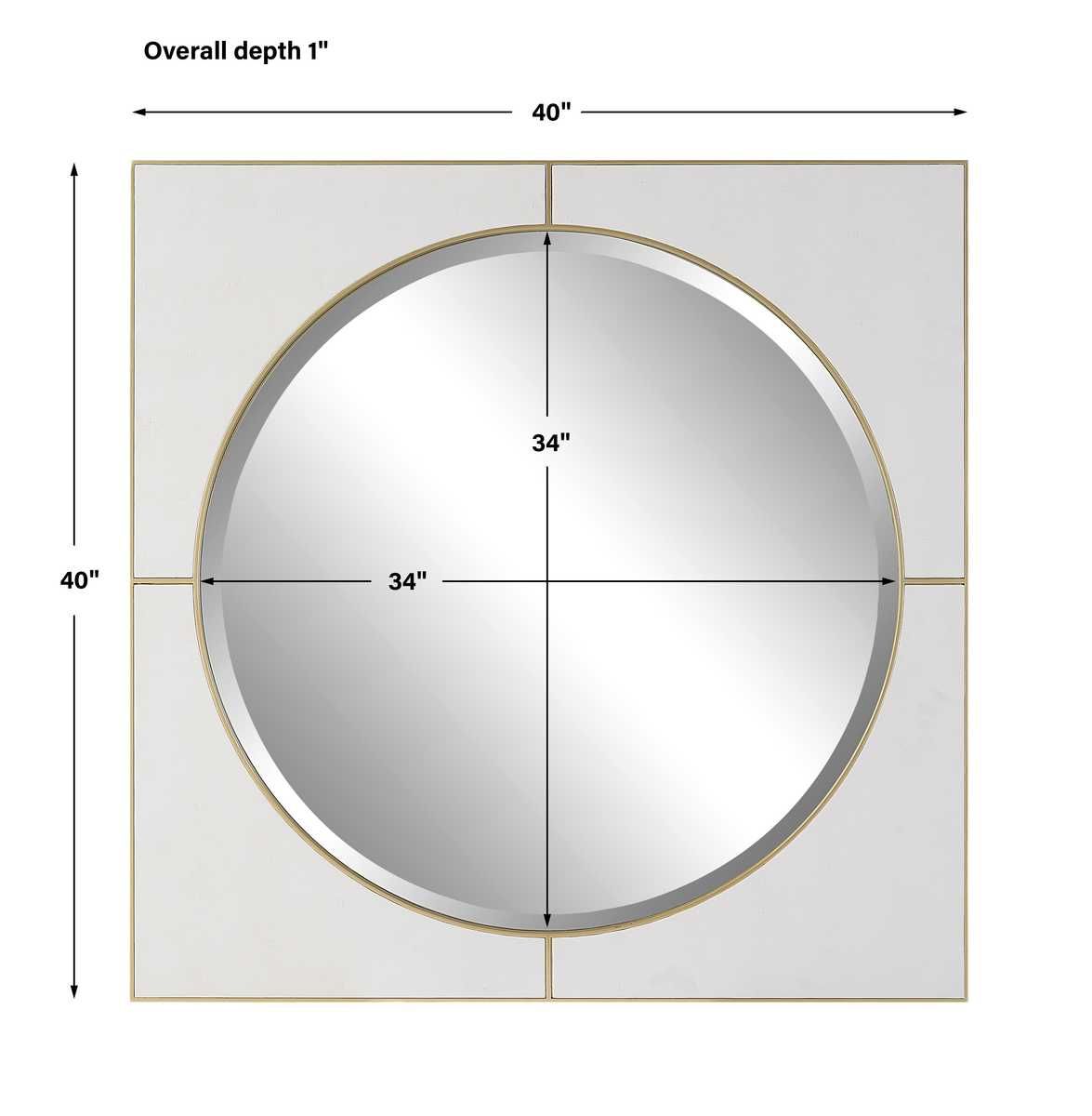 CYPRUS SQUARE MIRROR - elegant mirror for adding style and light to any room | Image 8 | InSTYLE Home & Rugs