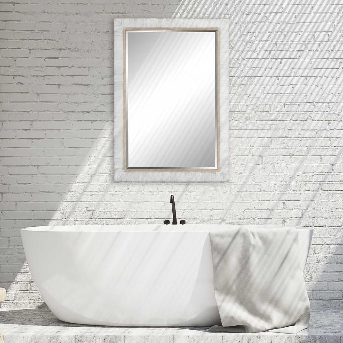 Cape Mirror, Whitewashed - elegant mirror for adding style and light to any room | Image 5 | InSTYLE Home & Rugs