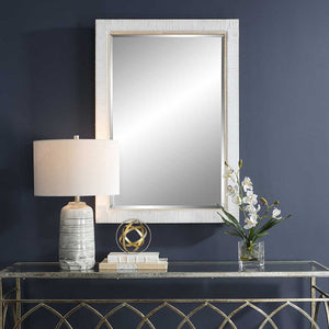 Cape Mirror, Whitewashed - elegant mirror for adding style and light to any room | Image 1 | InSTYLE Home & Rugs