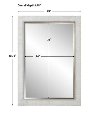 Cape Mirror, Whitewashed - elegant mirror for adding style and light to any room | Image 7 | InSTYLE Home & Rugs