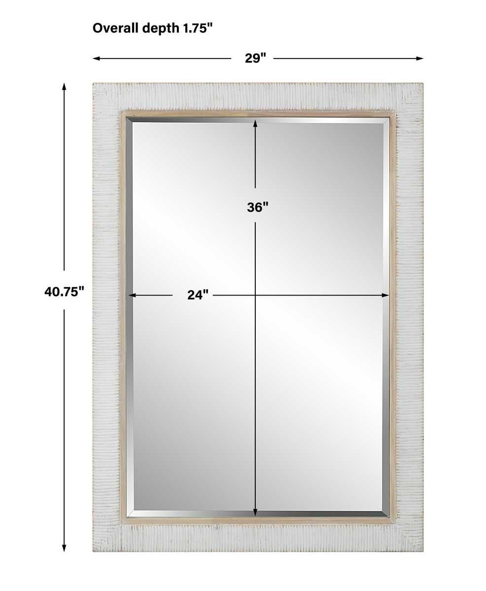 Cape Mirror, Whitewashed - elegant mirror for adding style and light to any room | Image 7 | InSTYLE Home & Rugs