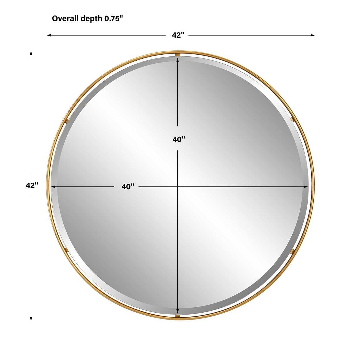CANILLO ROUND MIRROR - elegant mirror for adding style and light to any room | Image 6 | InSTYLE Home & Rugs