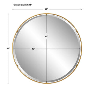 CANILLO ROUND MIRROR - elegant mirror for adding style and light to any room | Image 6 | InSTYLE Home & Rugs