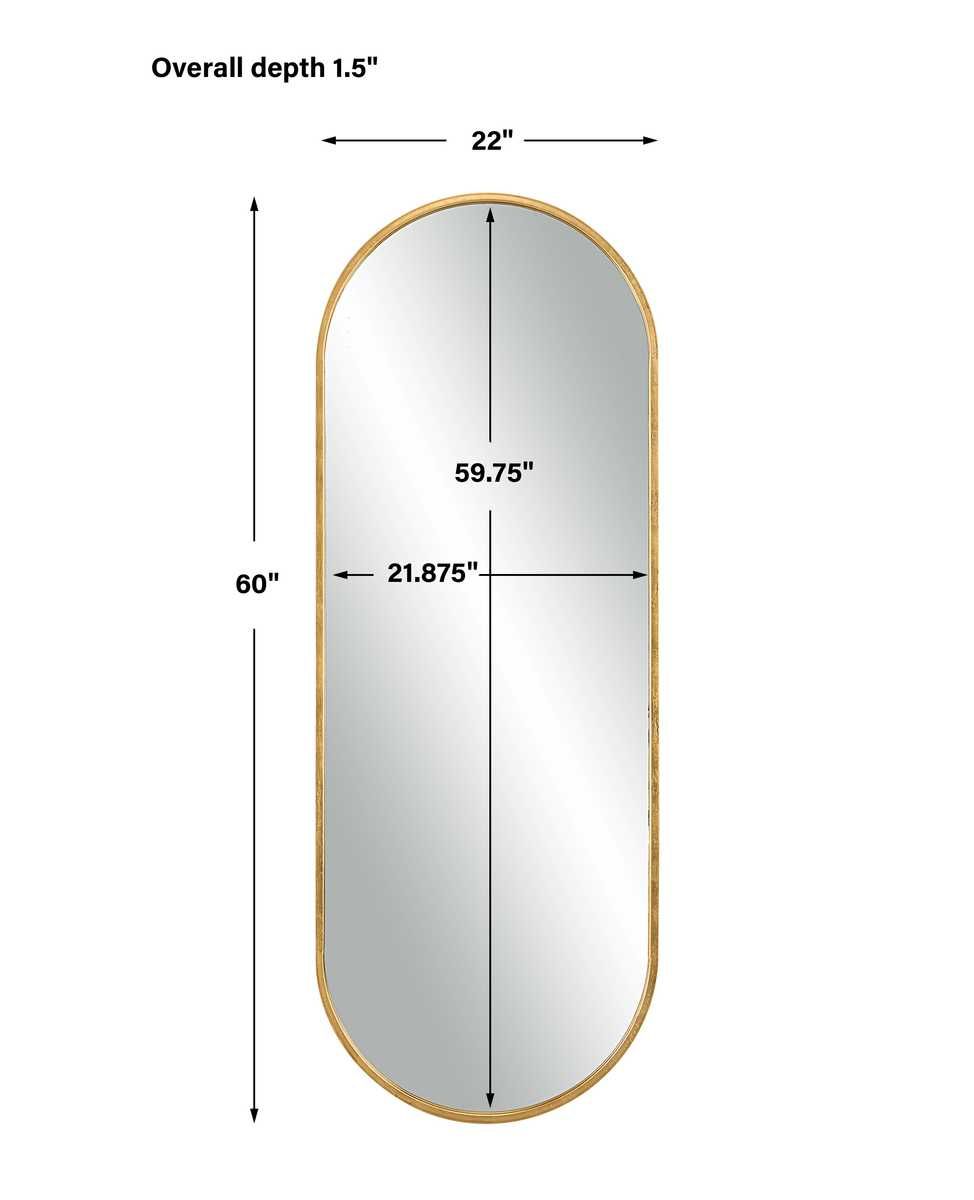 Varina Tall Mirror, Gold - elegant mirror for adding style and light to any room | Image 5 | InSTYLE Home & Rugs