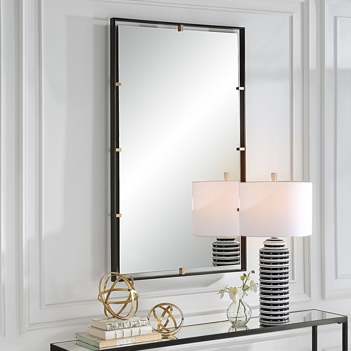 Egon Mirror, Bronze - elegant mirror for adding style and light to any room | Image 6 | InSTYLE Home & Rugs