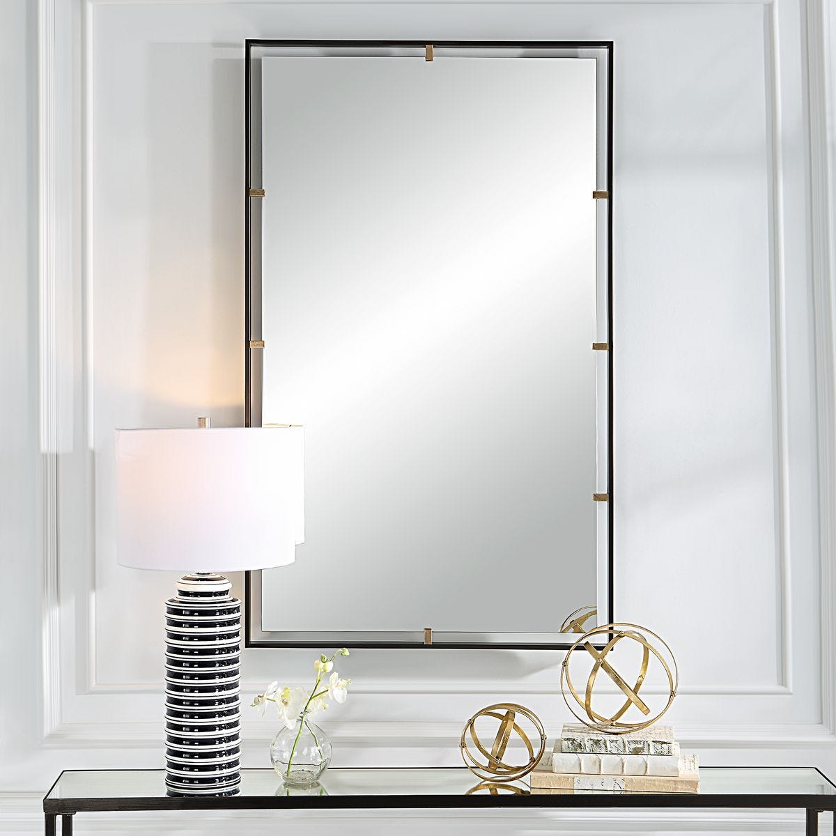 Egon Mirror, Bronze - elegant mirror for adding style and light to any room | Image 5 | InSTYLE Home & Rugs