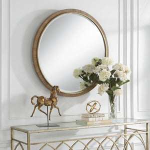 Paradise Round Mirror - modern mirror with sleek design for contemporary interiors | Image 3 | InSTYLE Home & Rugs
