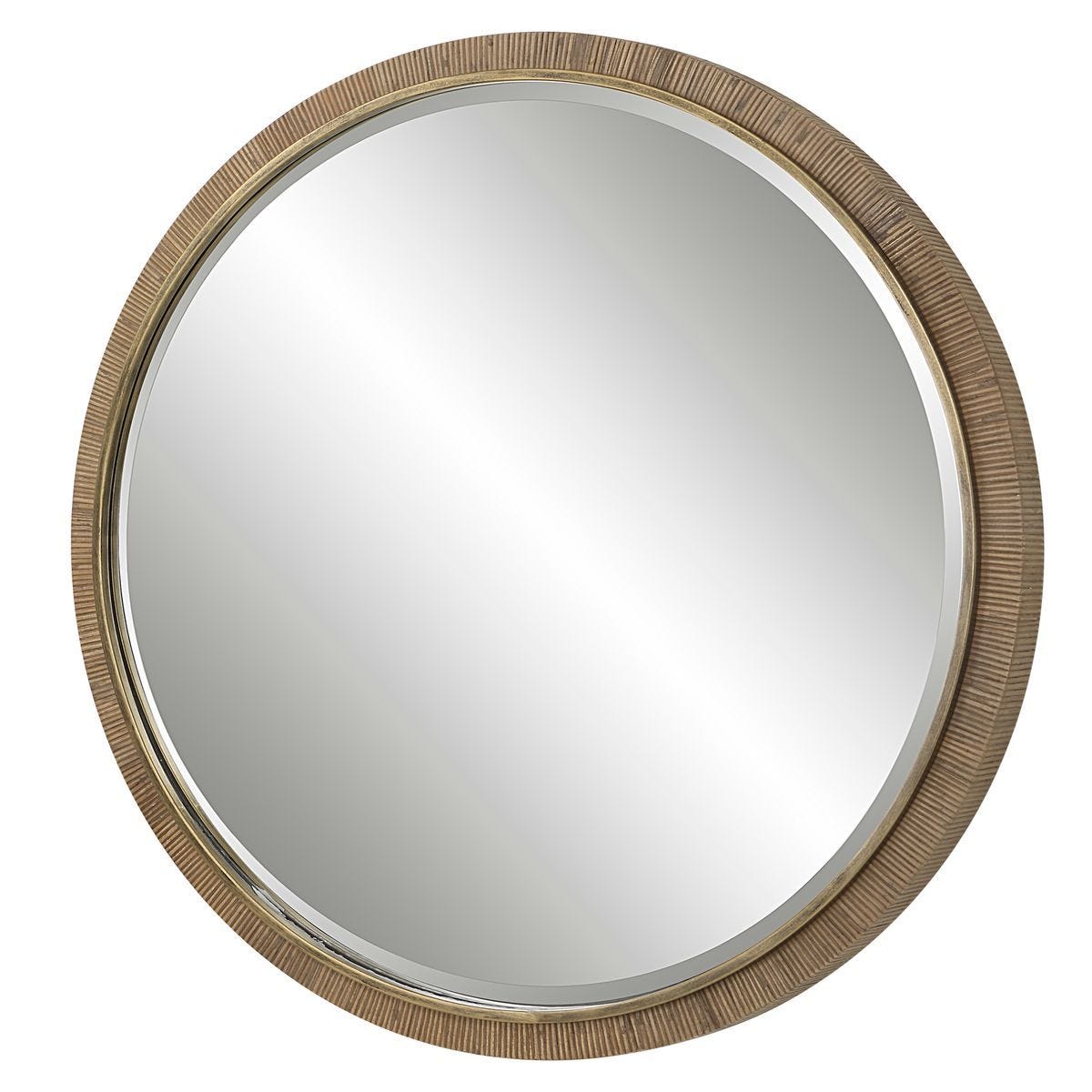 Paradise Round Mirror - modern mirror with sleek design for contemporary interiors | Image 4 | InSTYLE Home & Rugs