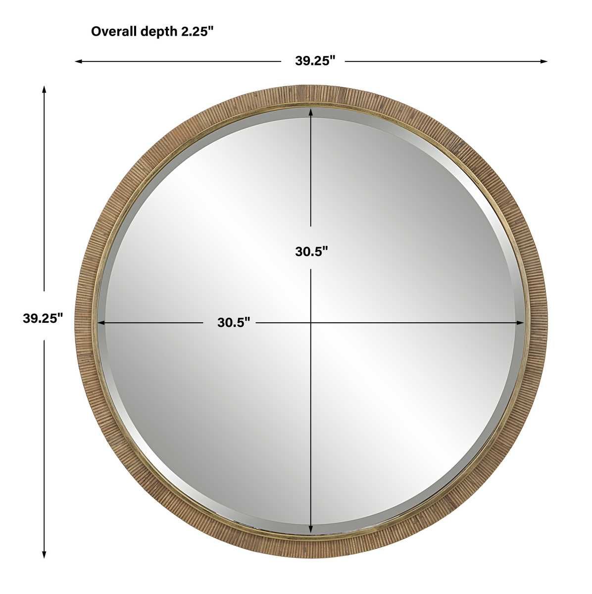 Paradise Round Mirror - modern mirror with sleek design for contemporary interiors | Image 8 | InSTYLE Home & Rugs