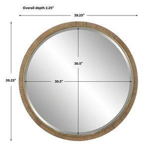 Paradise Round Mirror - modern mirror with sleek design for contemporary interiors | Image 8 | InSTYLE Home & Rugs