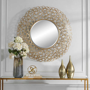 Swirl Round Mirror - elegant mirror for adding style and light to any room | Image 4 | InSTYLE Home & Rugs