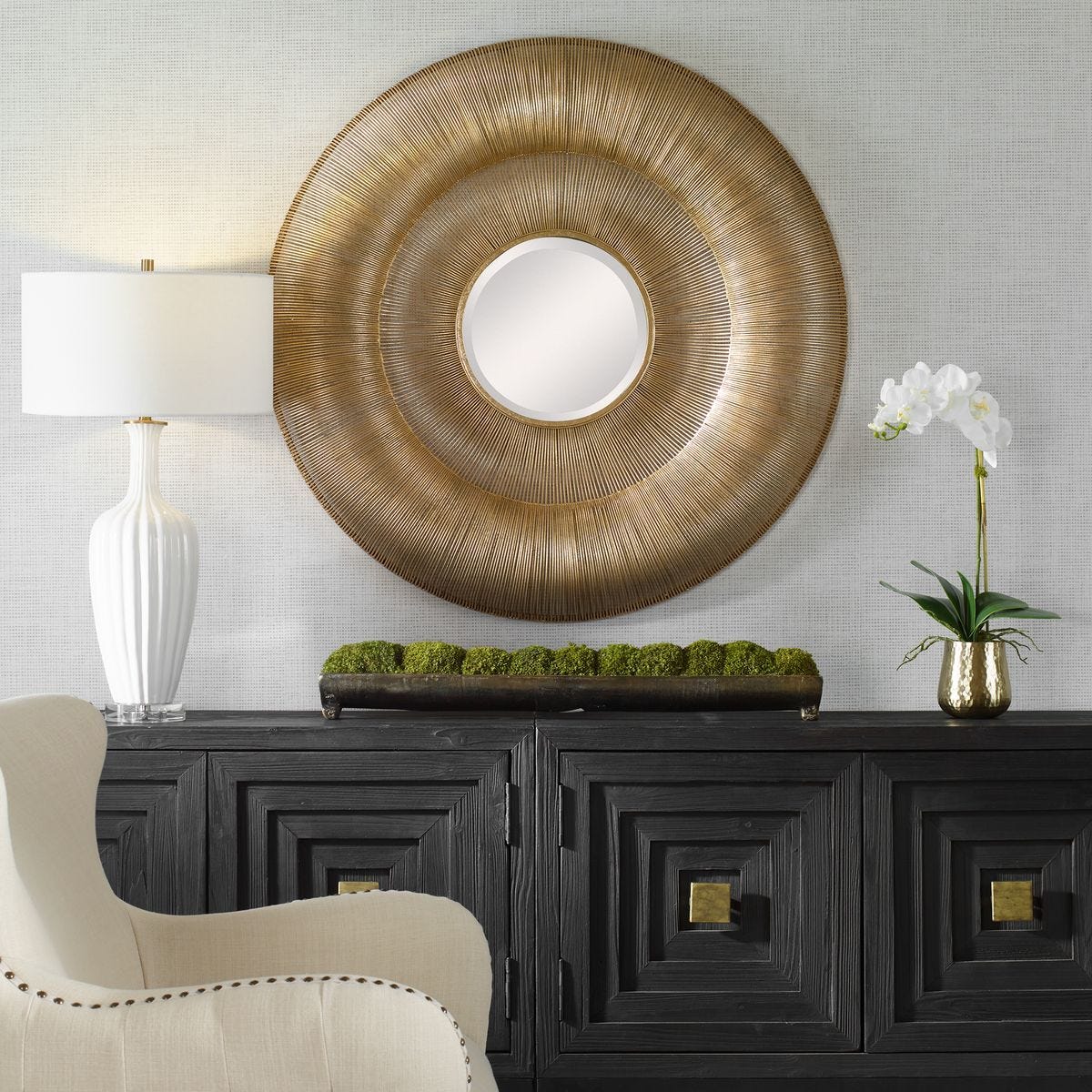 Bauble Round Mirror - elegant mirror for adding style and light to any room | Image 7 | InSTYLE Home & Rugs