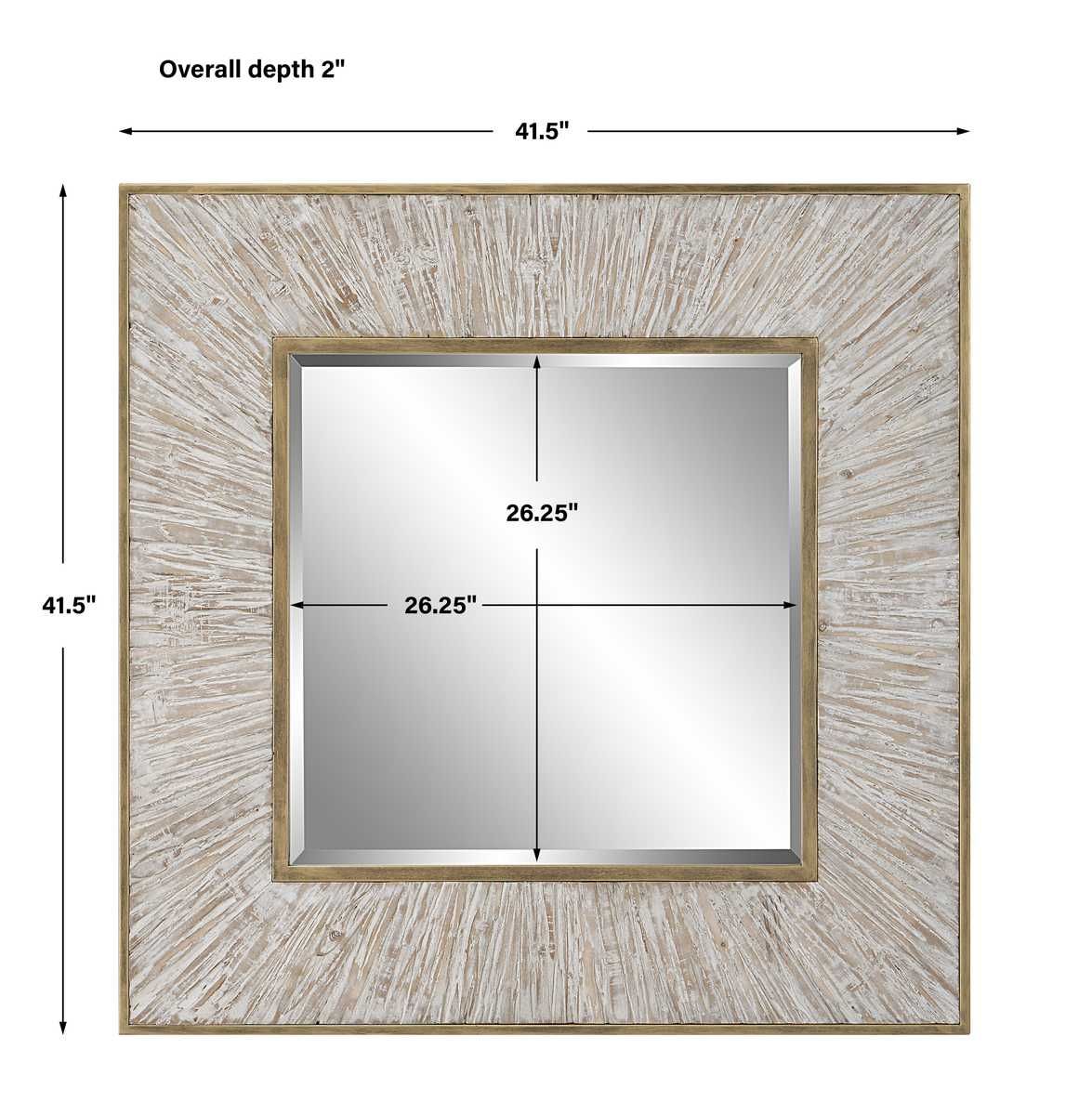 Wharton Square Mirror - modern mirror with sleek design for contemporary interiors | Image 7 | InSTYLE Home & Rugs