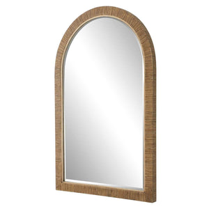 Cape Arch Mirror, Natural - modern mirror with sleek design for contemporary interiors | Image 3 | InSTYLE Home & Rugs