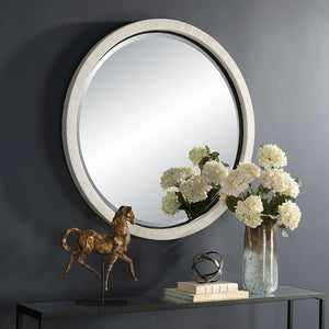 Granada Round Mirror - full-length mirror for creating the illusion of space and light | Image 3 | InSTYLE Home & Rugs