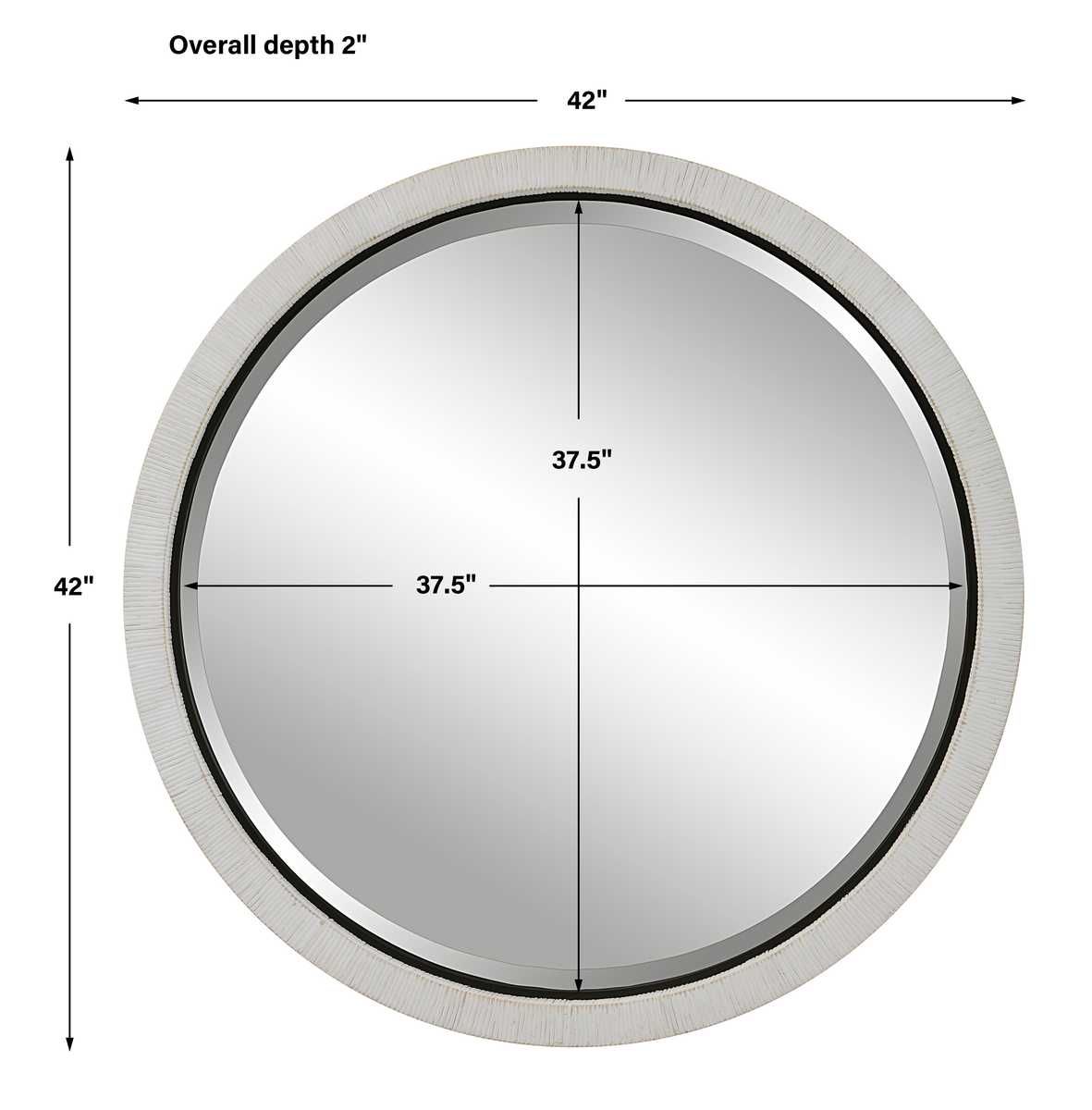 Granada Round Mirror - full-length mirror for creating the illusion of space and light | Image 7 | InSTYLE Home & Rugs