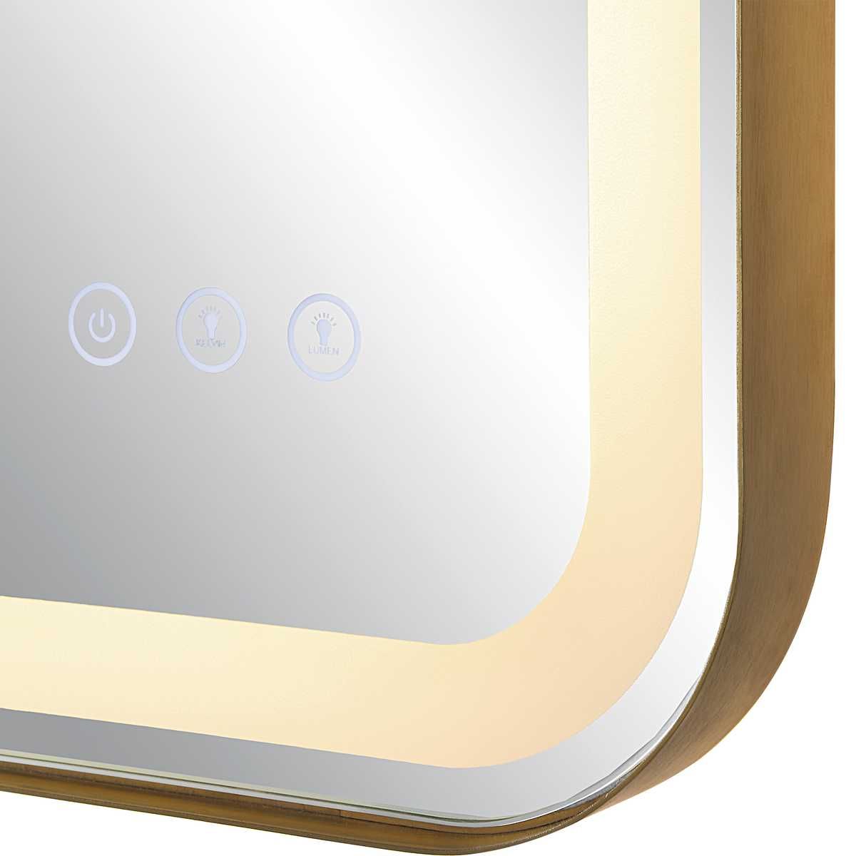 CROFTON LIGHTED VANITY MIRROR - modern mirror with sleek design for contemporary interiors | Image 7 | InSTYLE Home & Rugs