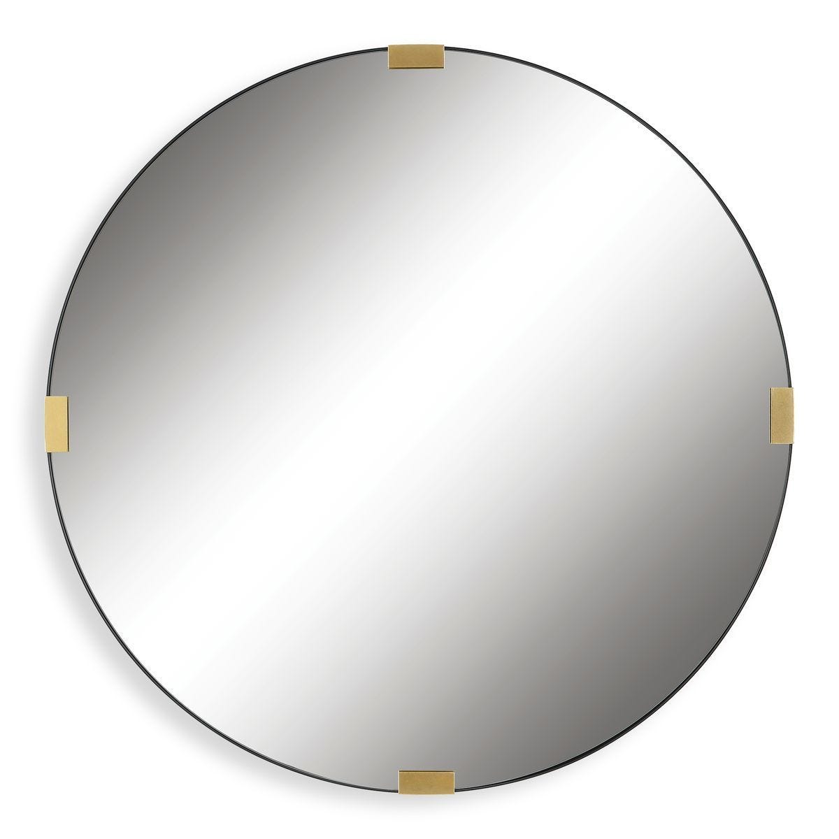 Clip Round Mirror - modern mirror with sleek design for contemporary interiors | Image 2 | InSTYLE Home & Rugs