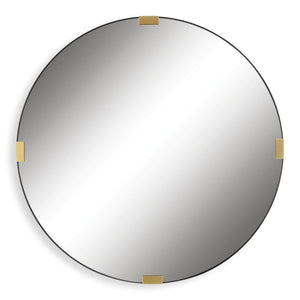 Clip Round Mirror - modern mirror with sleek design for contemporary interiors | Image 2 | InSTYLE Home & Rugs