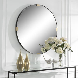 Clip Round Mirror - modern mirror with sleek design for contemporary interiors | Image 5 | InSTYLE Home & Rugs