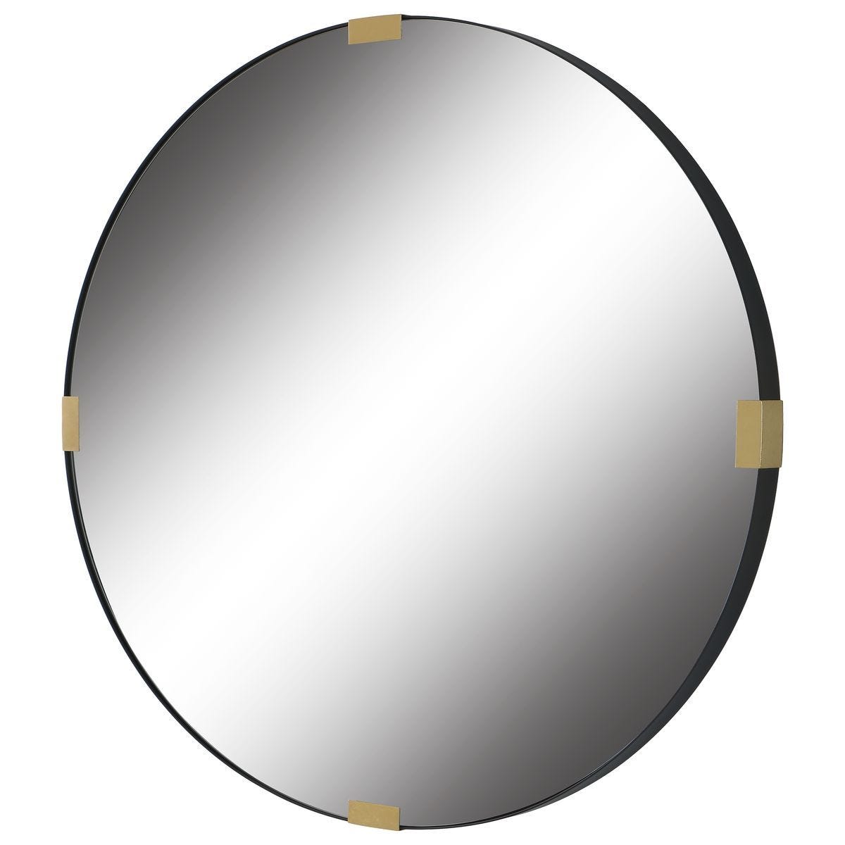 Clip Round Mirror - modern mirror with sleek design for contemporary interiors | Image 3 | InSTYLE Home & Rugs