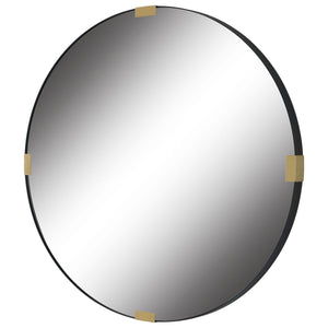 Clip Round Mirror - modern mirror with sleek design for contemporary interiors | Image 3 | InSTYLE Home & Rugs