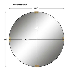Clip Round Mirror - modern mirror with sleek design for contemporary interiors | Image 6 | InSTYLE Home & Rugs