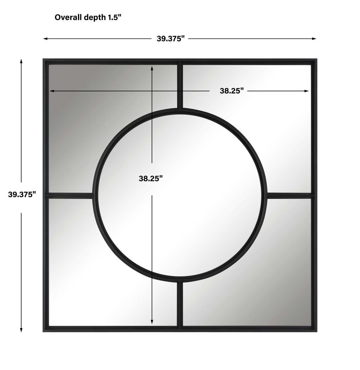 Spurgeon Square Mirror - modern mirror with sleek design for contemporary interiors | Image 6 | InSTYLE Home & Rugs