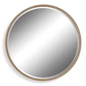 Ranchero Round Mirror, Natural - full-length mirror for creating the illusion of space and light | Image 2 | InSTYLE Home & Rugs