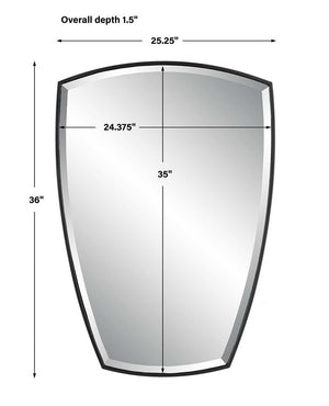 Crest Mirror - modern mirror with sleek design for contemporary interiors | Image 6 | InSTYLE Home & Rugs
