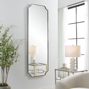 Lennox Tall Mirror, Nickel - full-length mirror for creating the illusion of space and light | Image 5 | InSTYLE Home & Rugs