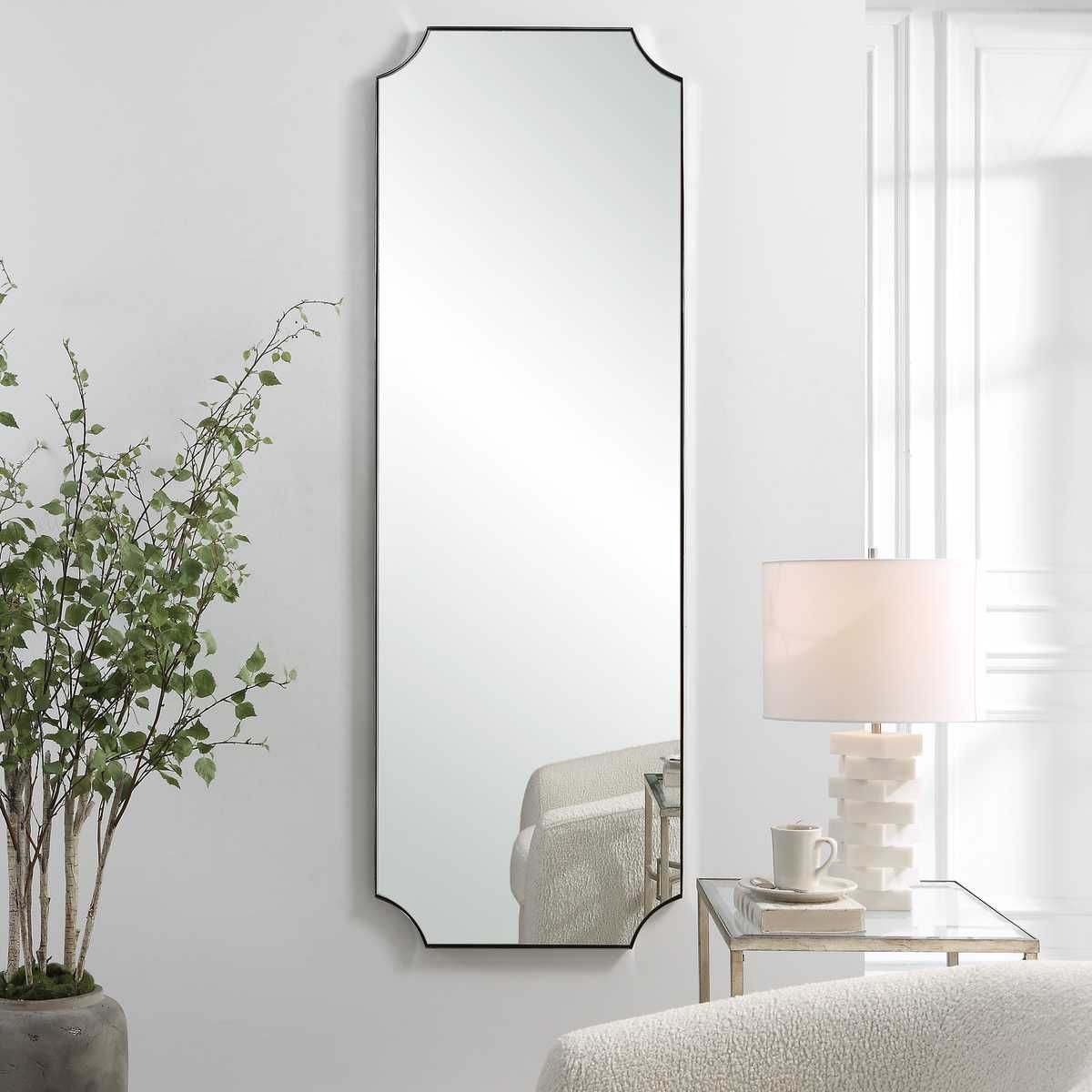 Lennox Tall Mirror, Nickel - full-length mirror for creating the illusion of space and light | Image 1 | InSTYLE Home & Rugs