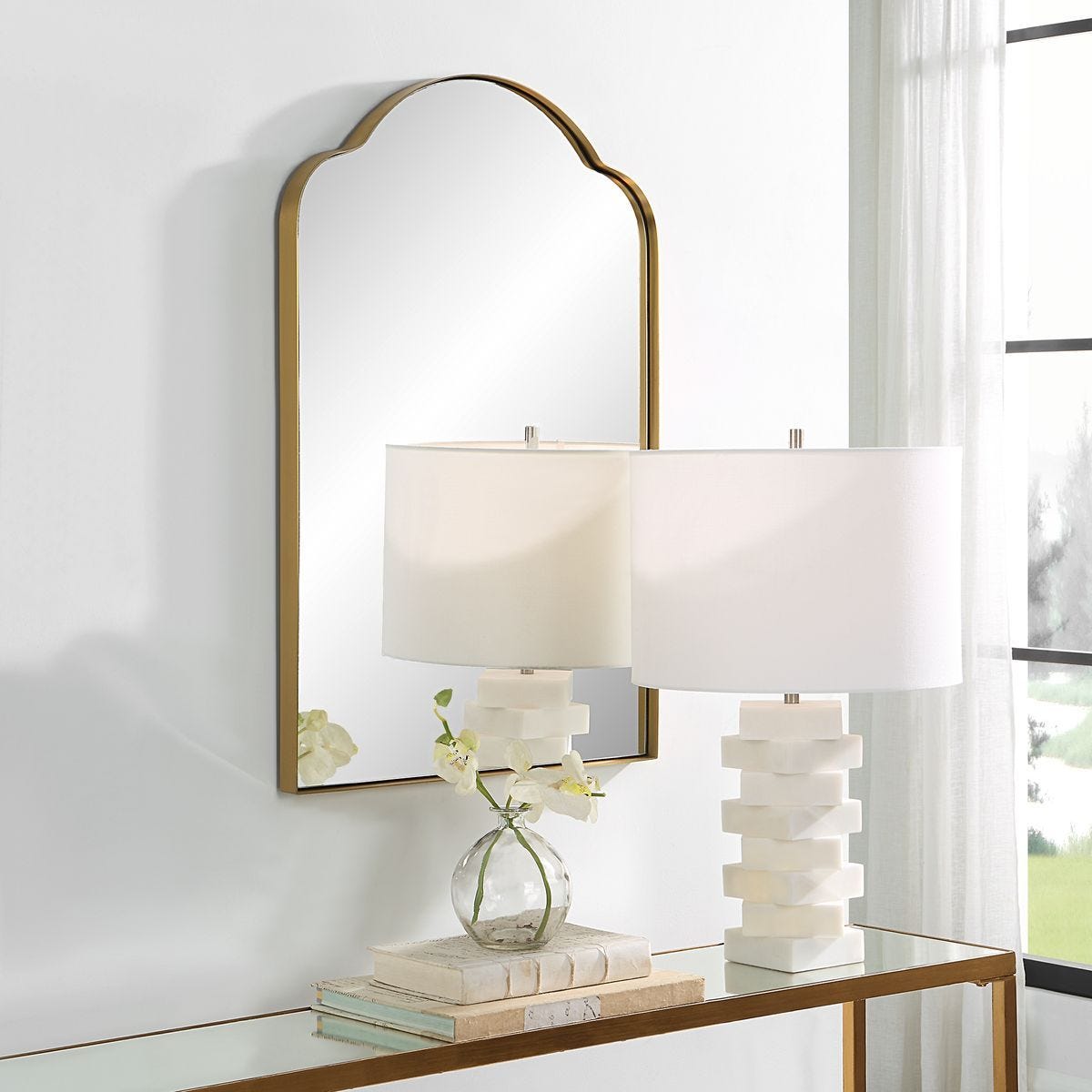 Sidney Arch Mirror - full-length mirror for creating the illusion of space and light | Image 5 | InSTYLE Home & Rugs