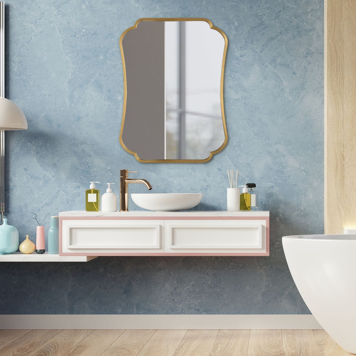 Athena Mirror - full-length mirror for creating the illusion of space and light | Image 1 | InSTYLE Home & Rugs