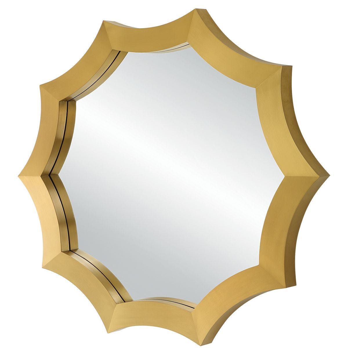 Flare Round Mirror - modern mirror with sleek design for contemporary interiors | Image 5 | InSTYLE Home & Rugs
