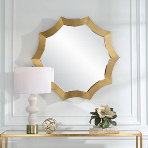 Flare Round Mirror - modern mirror with sleek design for contemporary interiors | Image 4 | InSTYLE Home & Rugs