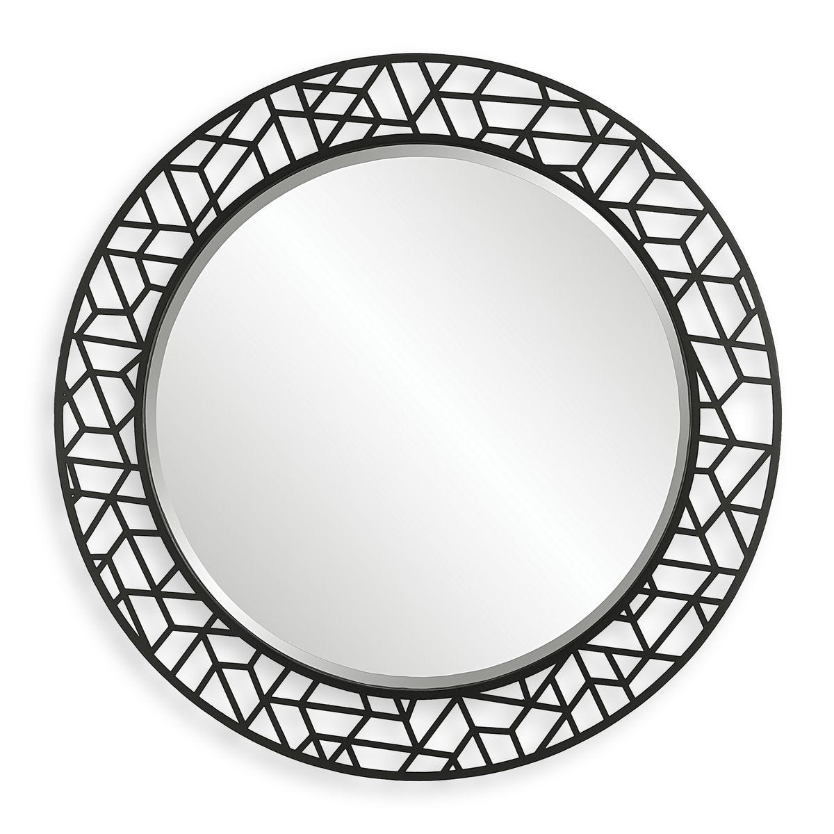 Mosaic Round Mirror - elegant mirror for adding style and light to any room | Image 2 | InSTYLE Home & Rugs