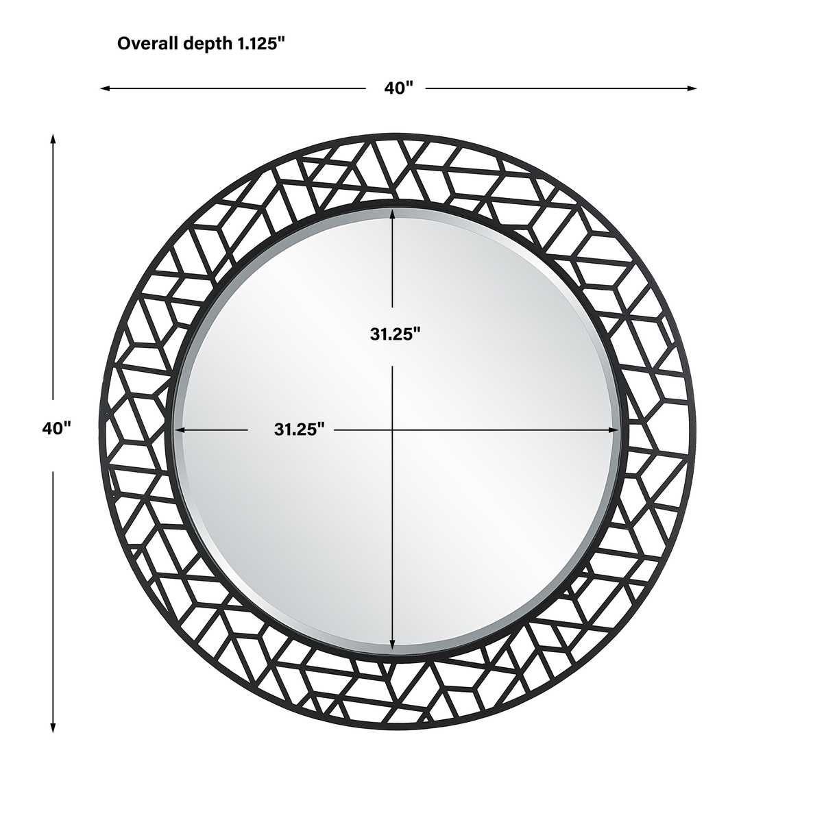 Mosaic Round Mirror - elegant mirror for adding style and light to any room | Image 6 | InSTYLE Home & Rugs