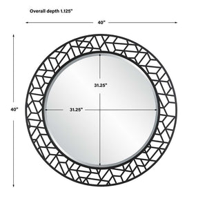 Mosaic Round Mirror - elegant mirror for adding style and light to any room | Image 6 | InSTYLE Home & Rugs