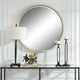 Ranchero Round Mirror, White